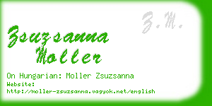 zsuzsanna moller business card